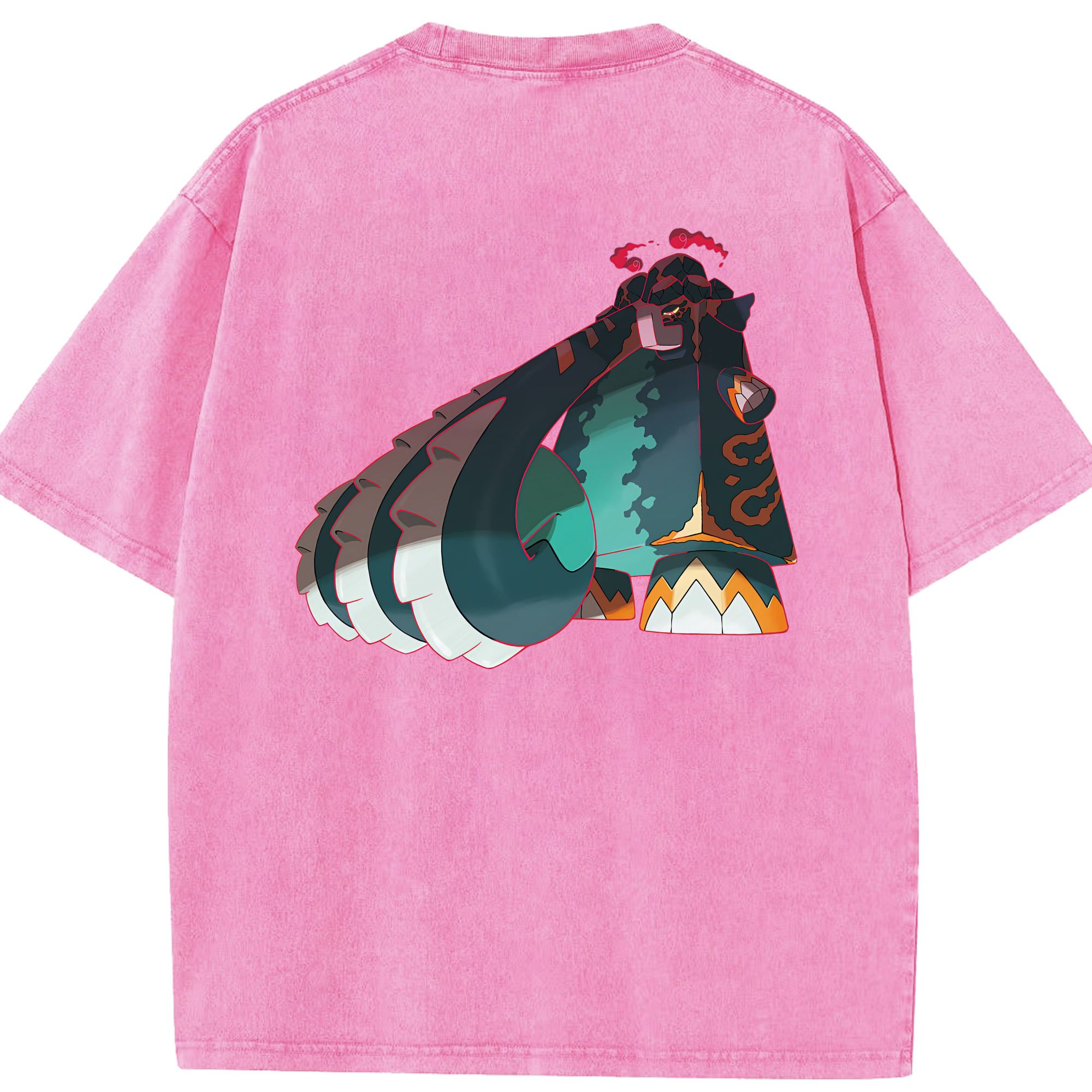 （画像用） ポケットモンスター Pokémon 綿100% ヴィンテージ風 半袖Tシャツ（背面プリント）